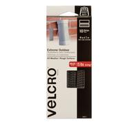 VELCRO(R) Brand Extreme Outdoor Strips 1"X4" 10/Pkg-Titanium -90812