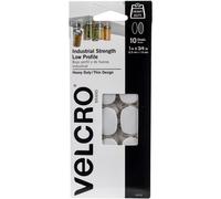 VELCRO(R) Brand Industrial Strength Coins 1"X.75" 10/Pkg-White 91010