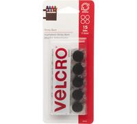VELCRO(R) Brand Sticky Back Coins .625" 15/Pkg-Black