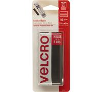 VELCRO(R) Brand Sticky Back Strips 3.5" 10/Pkg-Black 90161