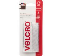 VELCRO(R) Brand Sticky Back Tape .75"X3.5" 4/Pkg-White 90076