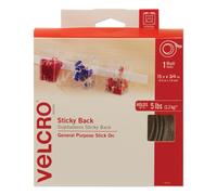 VELCRO(R) Brand Sticky Back Tape .75X15'-White -90082