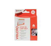 Velcro Stick On Coins Loop Only 19mm White (Pack of 125) VEL-EC60232