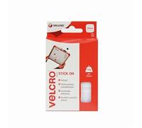 Velcro® Brand 60235 Stick On Squares 25Mm White (Pack 24)