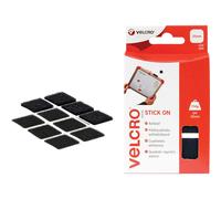 Velcro® Brand 60236 Stick On Squares 25Mm Black (Pack 24)