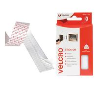 1m White Stick On Tape - Velcro Brand 20mmx Diy Office Decorating Accessory - Velcro Brand Stick On Tape 20mmx 1m White Diy Office Decorating