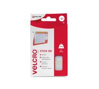 Velcro Sticky Hook and Loop Spots 16mm 16 Sets White