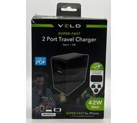 VELD Super-fast 2 Port Travel Charger - 42W