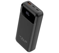VELD 20,000mAh 65W Power Bank - Fast Portable Charger with 2 USB-C PD & 1 QC 3.0 Port - Compatible with Laptops, Phones, Tablets - Includes USB-C Cable - 2-Year Warranty
