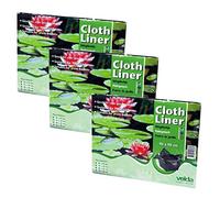 Velda Plant Basket Liners 90 x 90cm (3 Pack) - Durable Pond Planter Lining Cloth - Basket Liners for Plants & Pond Baskets - Water Permeable