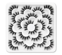 Veleasha 10 Pairs Black False Eyelashes Soft Soft Faux Mink 3D False Eyelashes