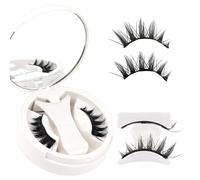 Veleasha Magnetic Eyelashes Magnetic Lashes with Applicator Manga Lashes Spiky False Eyelashes Crisscross Natural Look Reusable No Glue Easy to Apply & Remove Lash Wispy (Spike)