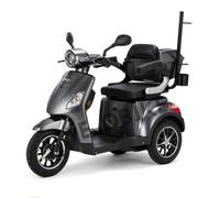 VELECO Draco LIT-ION - 3 Wheeled Mobility Device - Fully Assembled and Ready to use - Removeable Lithium-Ion Battery - Automatic Magnetic Brake - Walking Stick Holder(Gray)