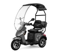 Veleco Draco 3 Wheeled Mobility Scooter with Canopy, Gray