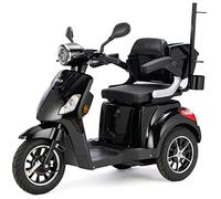 Veleco Draco 3 Wheeled Mobility Scooter with Walking Stick Holder, Black