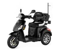 VELECO Draco - 3 Wheeled Mobility Vehicle - Fully Assembled and Ready to use - Automatic Magnetic Brake - Walking Stick Holder(Black)