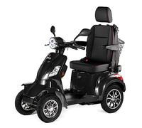 Veleco Faster 4-Wheeled Mobility Scooter with Captain Seat, 8mph Mobility Scooter Black