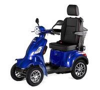 Veleco Faster 4-Wheeled Mobility Scooter with Captain Seat with Lithium-ion Battery, 8mph Mobility Scooter Blue