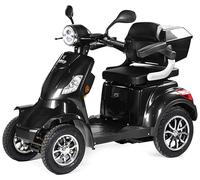 VELECO Faster - Road-Ready 4-Wheel E-Mobility Solution, Powerful, Secure & Storage-Friendly (Black)