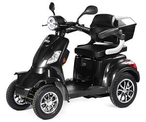 VELECO Faster - Road-Ready 4-Wheel E-Mobility Solution, Powerful, Secure & Storage-Friendly (Black)
