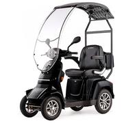 Veleco Gravis 4 Wheeled Mobility Scooter with a Canopy, Black