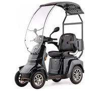 Veleco Gravis 4 Wheeled Mobility Scooter with a Canopy, Gray | Mobility Aid, Electric Scooter