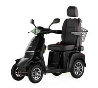 Veleco Gravis 4 Wheeled Mobility Scooter with a Captain Seat, Black | Mobility Aid, Electric Scooter