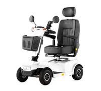 Veleco Mobility Scooter JUMPY – 450 W, Speed Knob, Swivel Captain Seat – White