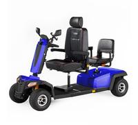 VELECO SHARPY Twin - Four-Wheel Dual-Seat Ride-On Vehicle with Powerful Engine and Long-Lasting Battery (Blue)