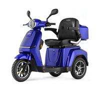 VELECO TURRIS - 3 Wheeled Mobility Device - Fully Assembled and Ready to use - Full LED Lights - High Contrast Display - Alarm System Lithium-Ion Battery (Blue)