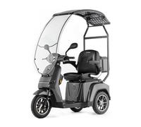 Veleco Turris 3 Wheeled Mobility Scooter with Canopy, Gray