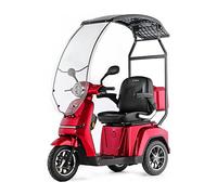 Veleco Turris 3 Wheeled Mobility Scooter with Canopy, Red