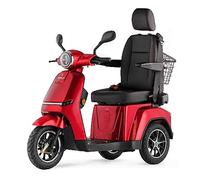 VELECO TURRIS with Adjustable Captain Seat, Highly Intuitive to use Mobility Vehicle Fully Assembled Disability Aid Lithium-ion Battery (Red)