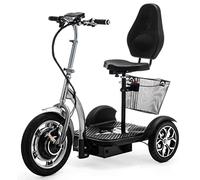 Veleco ZT16 3 Wheeled Mobility Scooter, Silver