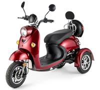 Veleco ZT63 3 Wheeled Mobility Scooter, Red