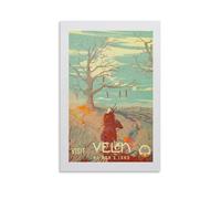 Velen Vintage No Man's Land, Witcher Best Gamer Gift Posters For Room Aesthetic Canvas Bathroom Art Wall Decor Photo Prints 12x18inch(30x45cm)