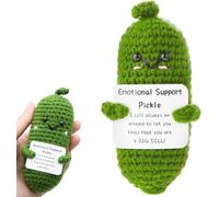 VELENTI Funny And Cute Emotional Support Pickle Gift, Handmade Love Gift For Her And Him, Christmas Ornament Decorations gift For Son, Daughther, Mom, Dad Gifts
