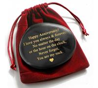VELENTI Happy Anniversary Rock - Heartwarming “You Are My Rock” Wedding Keepsake, Inspiring for Her, Thoughtful Gifts for Him, Meaningful present for Couples