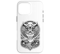 Veles Rune Symbol Slavic Pagan Shaman Dark Totem Art Case for iPhone 16 Pro Max