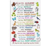 VelfDuel Tin Metal Sign Funny Animal Poster See You Later Alligator Home Decor Wall Art Christmas Housewarming Birthday Gifts Son Daughter Back To School Student Teacher 8x12 Inch