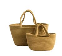VELGXVYF Woven bags Women's Bags Woven Bags Women's Handbags Simple Shoulder Bags Crossbody Bags Straw Woven Cotton Rope-khaki-large