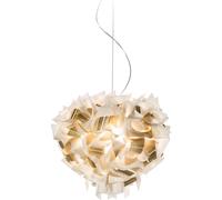 Veli Aurea Pendant Large White/ Gold With Transparent Cord