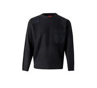 VELILLA 100; Chunky Knit Crew Neck Sweater; Navy Blue; Size 3XL