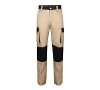 VELILLA 103020B 46/0 - Beige Sand/Black 58 - Two-Tone Multi-Pocket Trousers Beige Sand Size 58