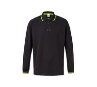 Velilla 105515 0/20 - Black/AM.FLUOR XXL - Two-Tone Polo Shirt with Long Sleeve Black Size XXL