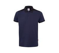 VELILLA Bicolor Short Sleeve Stretch Polo Shirt, Navy Blue and Black, XXL