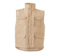 Velilla 108 Multi-Pocket Padded Vest Beige Size L