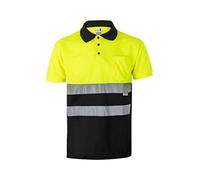 VELILLA 173 20/0 M - Two-Tone Polo Shirt High Visibility Fluorescent Yellow Size M