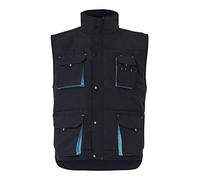 Velilla 205902 0/5 XL Padded Vest Bicolour Multi-Pockets Black Size XL