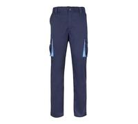 VELILLA Men's 103004pantalón Bicolour Multibolsillos Trousers, Navy and Sky Blue, 50